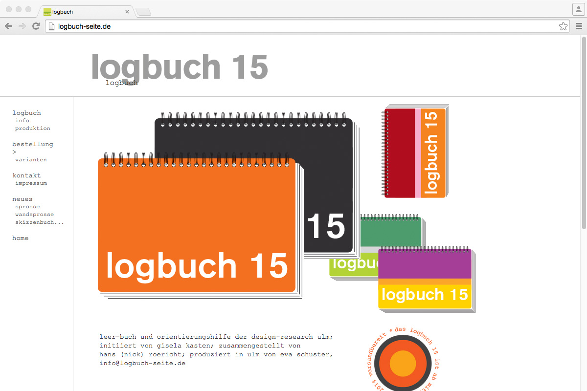 Produkt logbuch maschuthi büro für gestaltung